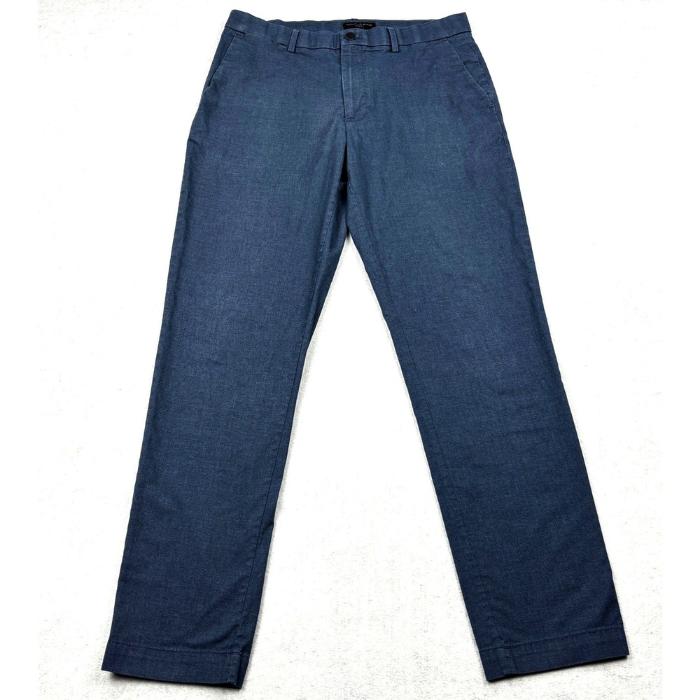 Banana Republic Core Temp Chino Pants Mens 32x32 Blue Heather Slim Stretch